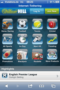 William Hill App Home